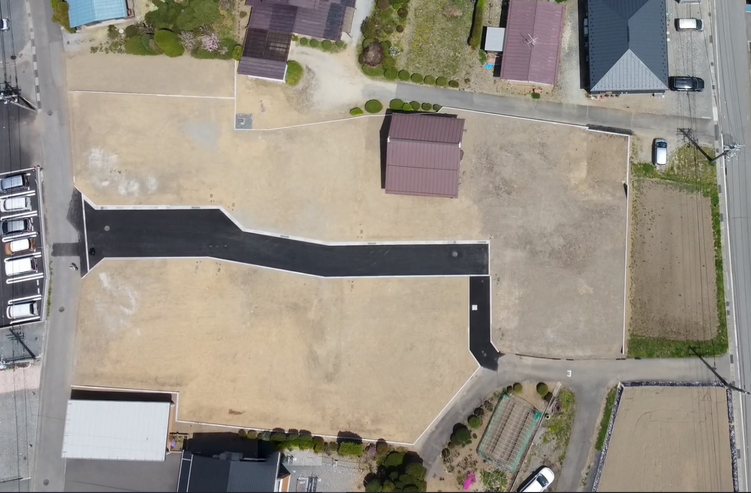 諏訪市湖南大熊 全8区画分譲地 ※G区画 蔵解体 更地予定です