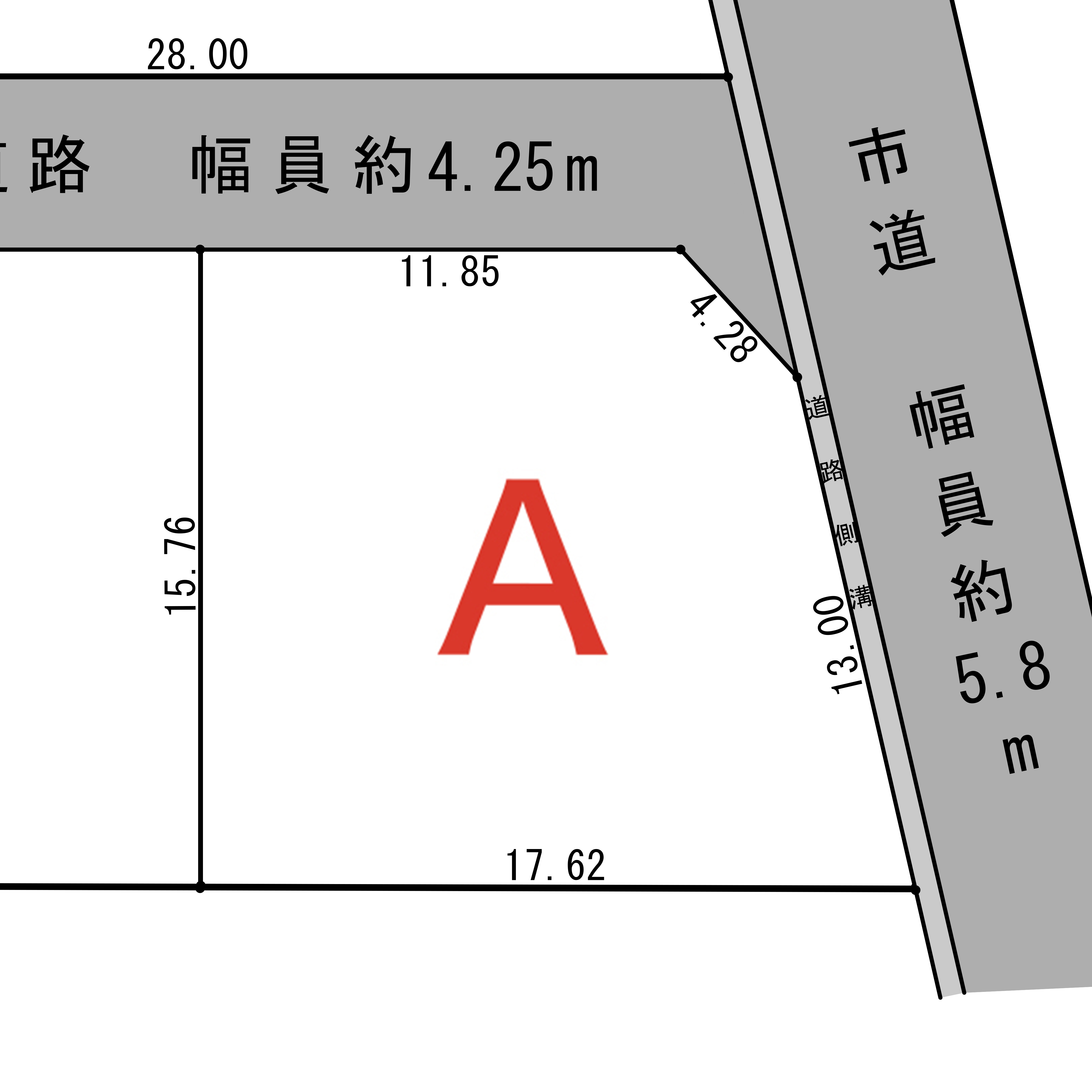 諏訪市豊田文出(渋崎) 全3区画分譲地 A区画