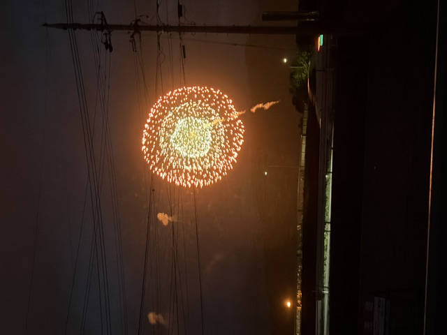 分譲地から見える花火②