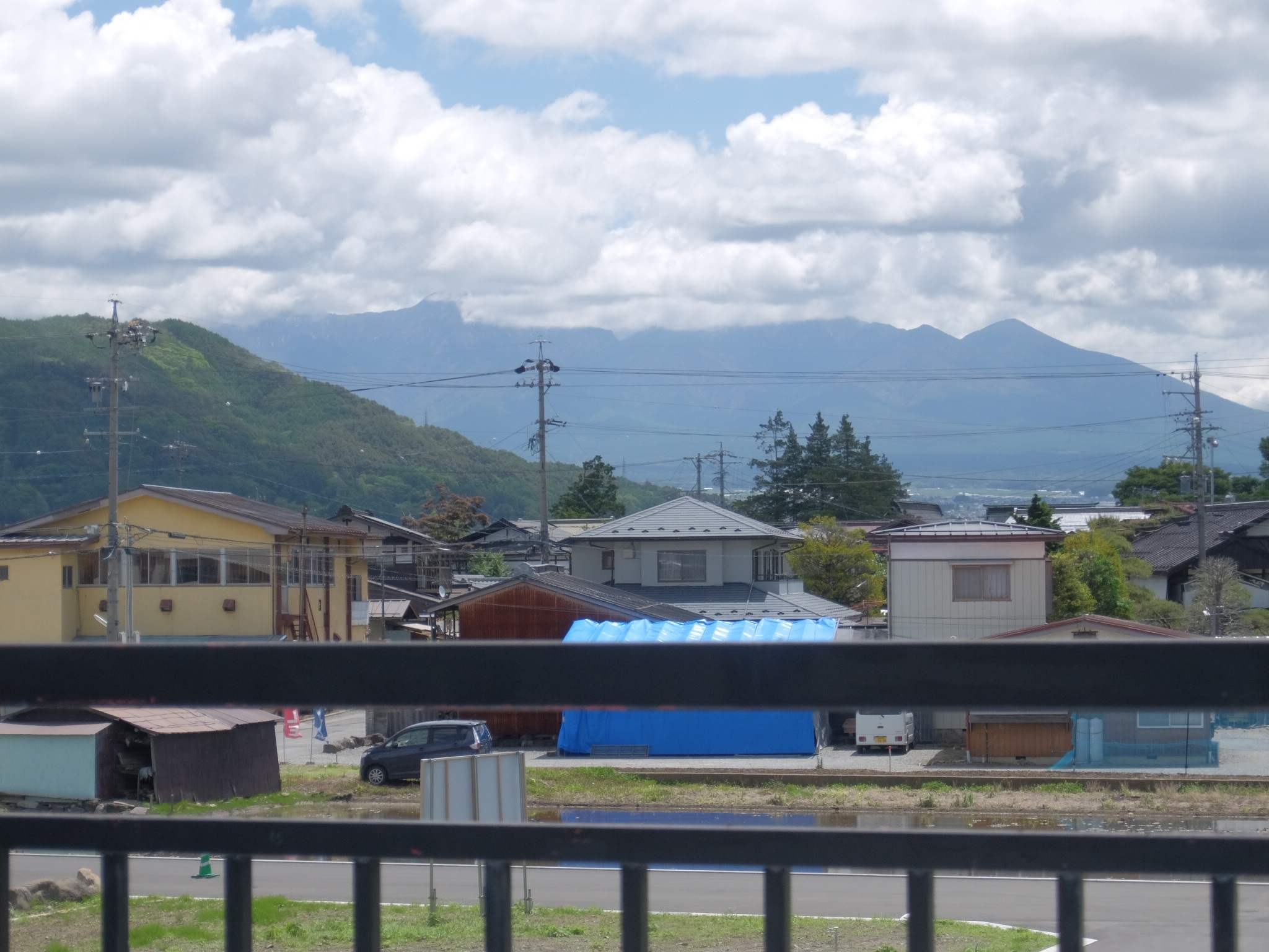 ベランダから八ヶ岳連峰